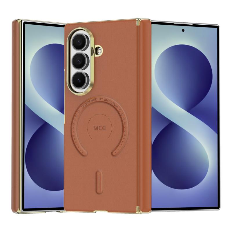 Leather Magnetic Case Galaxy Z Fold 8 Ultra 7 6 5 Electroplated Shockproof Protective Cover