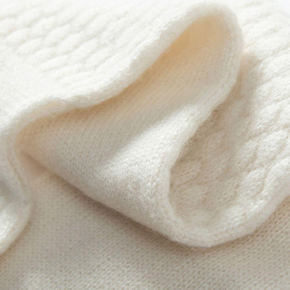 Thickening Cross Knitted Scarf Bib Snood Cowl Tube Thermal Neck Warmer Scarf  Winter