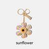 2024 Creative Bag Charm Cute Sunflower Keychain Backpack Accessory Gift