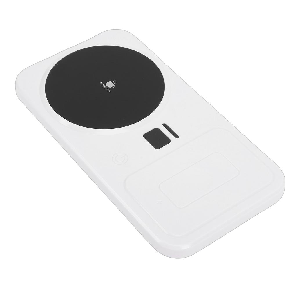 Mug Warmer White Multifunctional Temperature Controlled Cup Warmer with Wireless Charging 3 Temp Settings for Coffee Milk