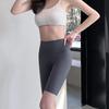 Shark Women's High Waist Gray Yoga Shorts - Spring/Summer Hip-Lifting Base Layer for Fitness