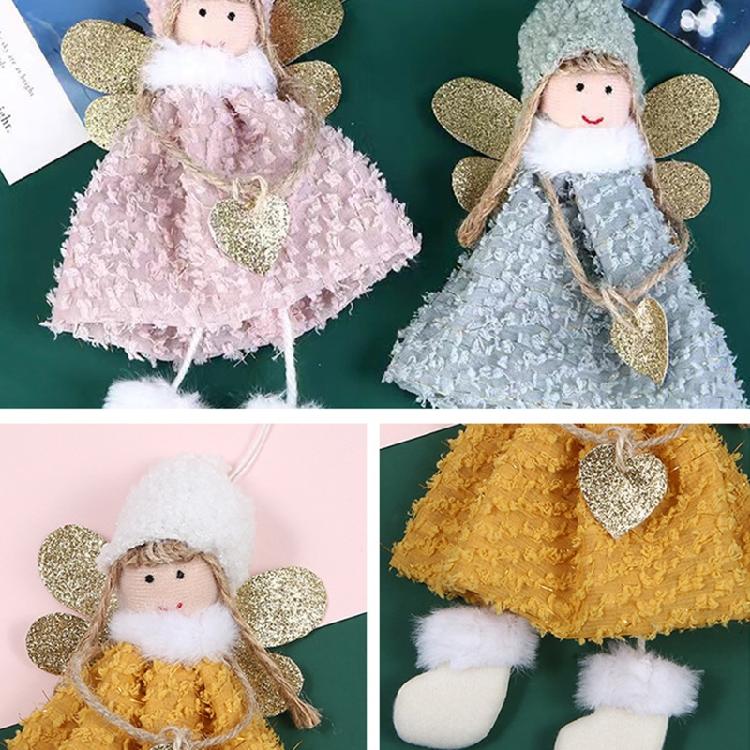 Christmas Plush Angel for Doll Tree Garland Christmas Decorations Party Hanging