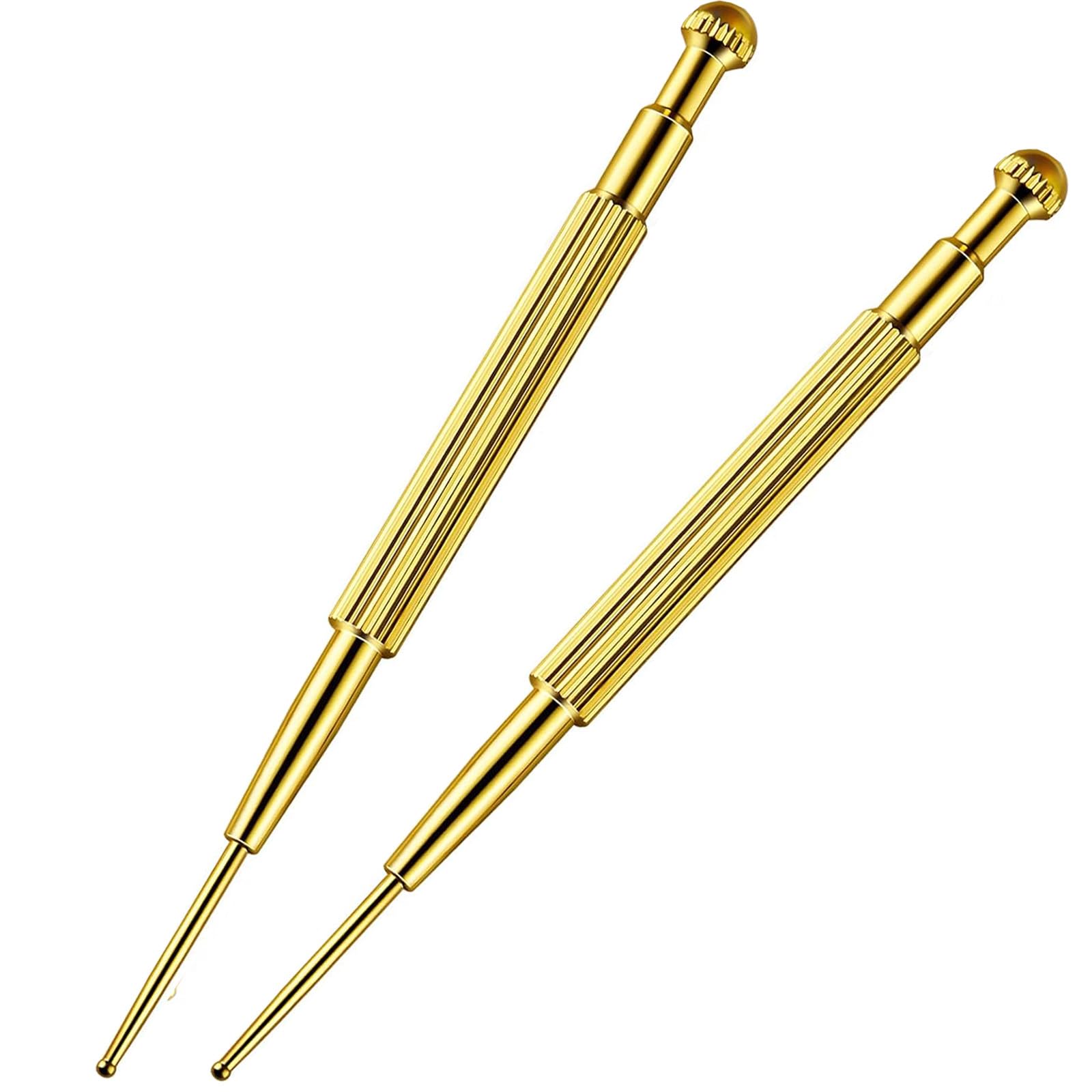 

Ушной акупунктурный удар 2 пружинных точки давления, надавливание, изготовленный из ушей, акупунктурный круглый инструмент для массажа лица с двойной головкой, палочки, тип, штуки, золотой