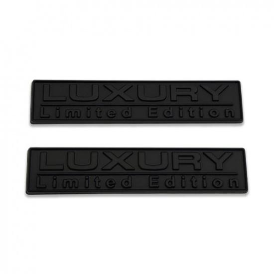 2x Black Metal Luxury Limited Edition  Emblem Sport Bagde Car Sticker Decal