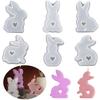 3D Heart Bunny Silicone Mold for Candle Making Soap Crafting Resin Casting Flexible Non-Stick Material Suitable for DIY Art Projects