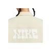 Nike Sportkleding Logo Oversized Korte Geweven Jas met Lange Mouwen Damesjassen Licht-Khaki IF0614-229