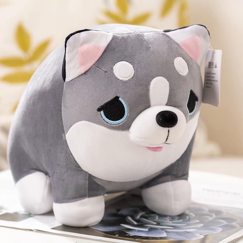 Soft Crystal Ultra Single Dog Stuffed Animal Plush Toy Mix Husky Pendant Hanging