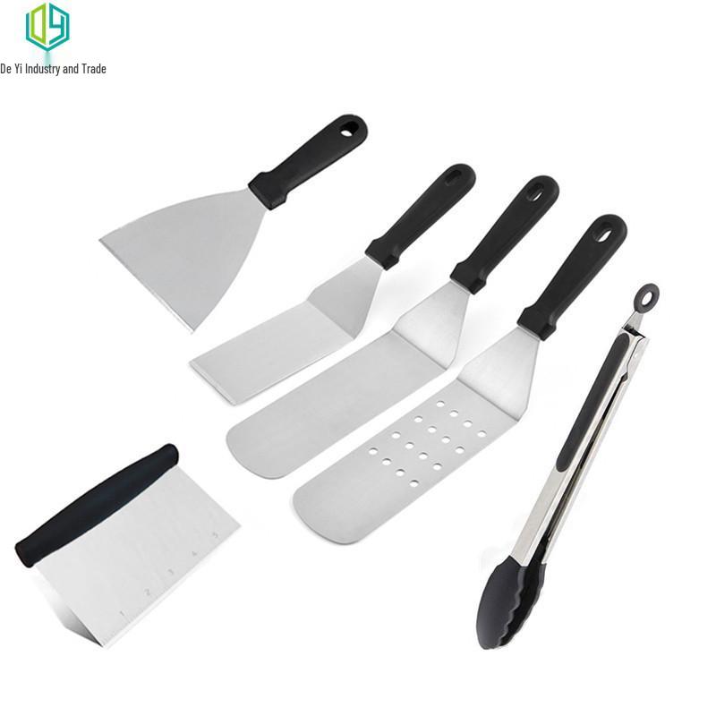 Stainless Steel BBQ Tool Set - Outdoor Grill & Teppanyaki Spatulas