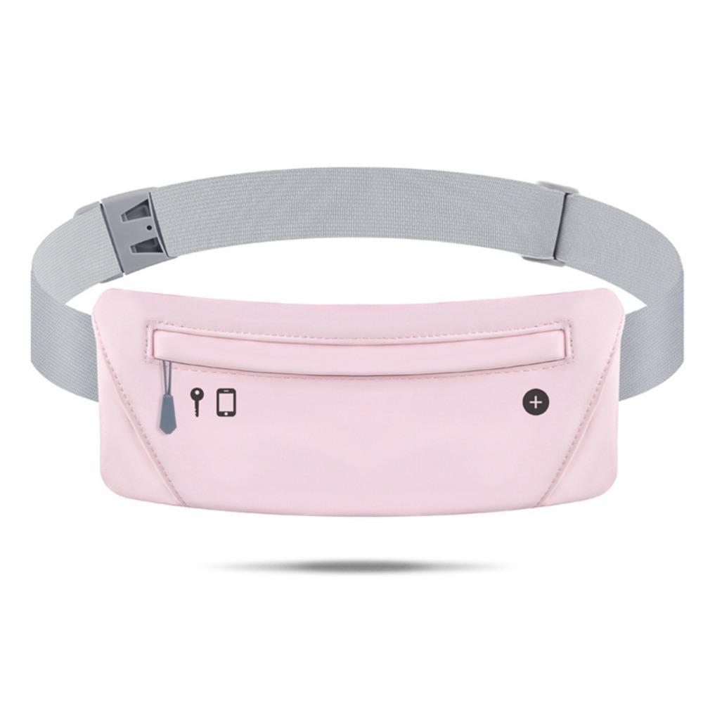 

Ультратонкая спортивная мобильная поясная сумка, плотно прилегающая спортивная сумка для телефона, поясная сумка для бега, мужская, женская розовый