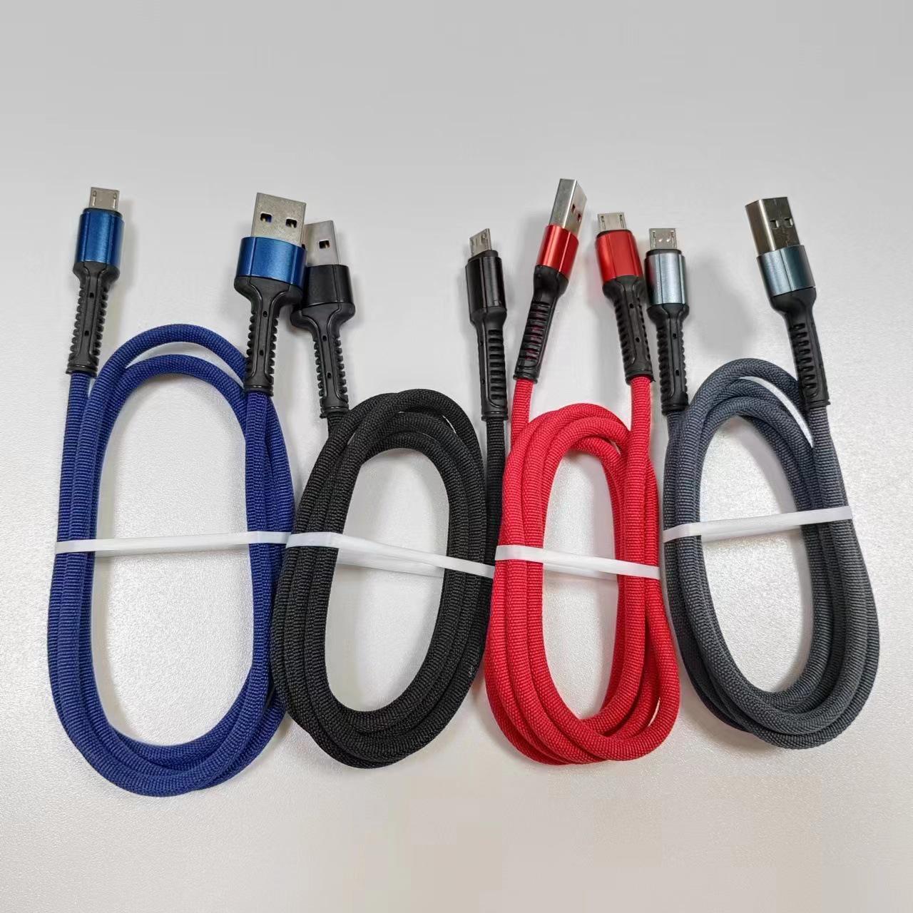 

5A Fast Charging Braided Cable for Apple, Android & Huawei Type-C Phones Android [Bagged] синій