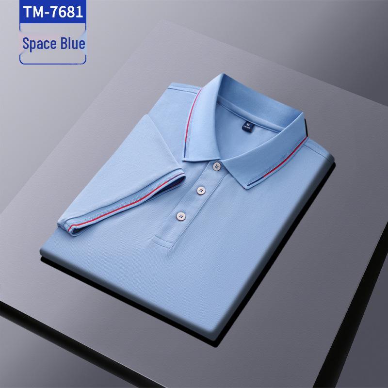 Damen- & Herren-Polohemd mit individueller Stickerei - Mercerisierte Baumwolle, Antibakteriell, Umlegekragen, Teamuniform-Stil