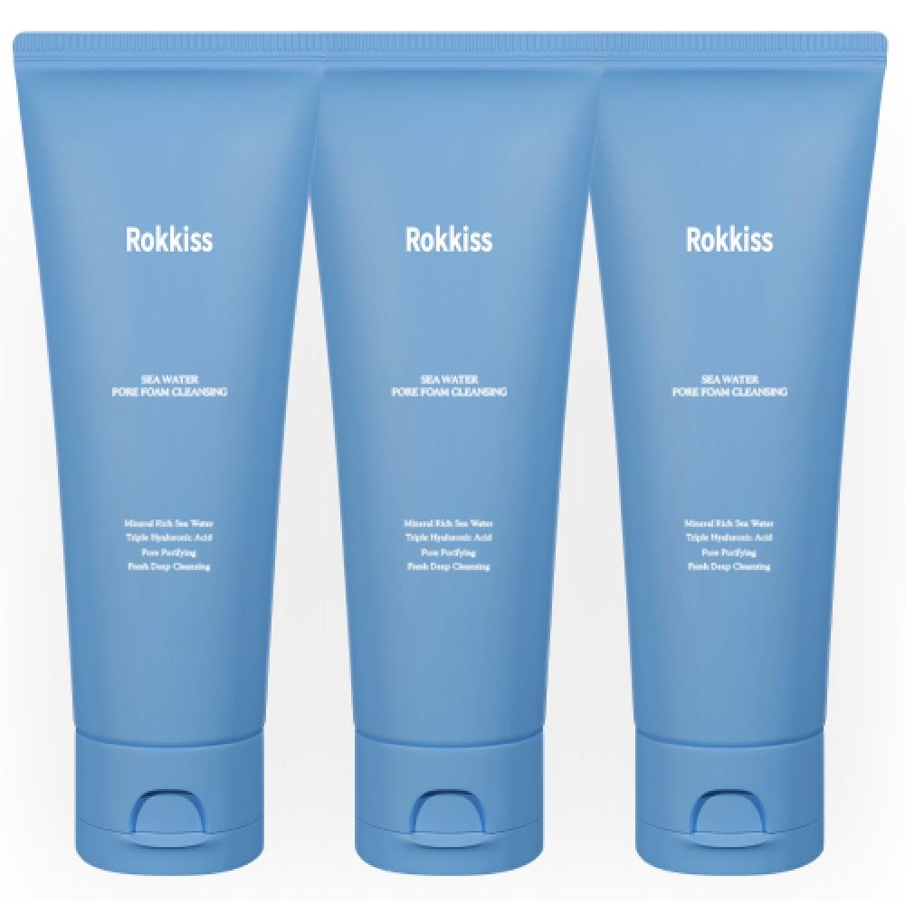 Rokkiss Sea Water Pore Foam Cleanser 120ml 3