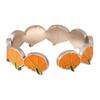 Festive Pumpkin Shaped Adjustable Ring Halloween Jewelry Alloy Material Comfortable Wear For Adults And Teens