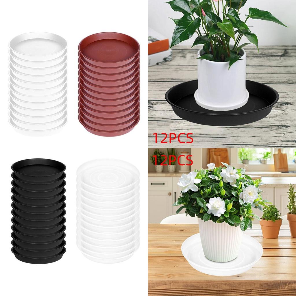 Round Plant Saucer for Pots 11.81 Inch Water Drip Tray Movable Heavy Duty Base for Indoor Outdoor Flower Planter
