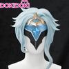 Il Dottore Perücke Spiel Genshin Impact Fatui Vorbote Cosplay Perücke DokiDoki Frontspitze Fatui Doktor Maske Ohrringe