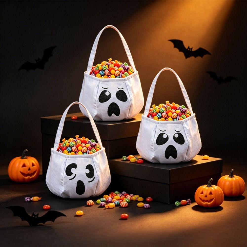 Gifts Pouch Pumpkin Candy Bucket Ghost Halloween Candy Bucket  Cosplay Pros