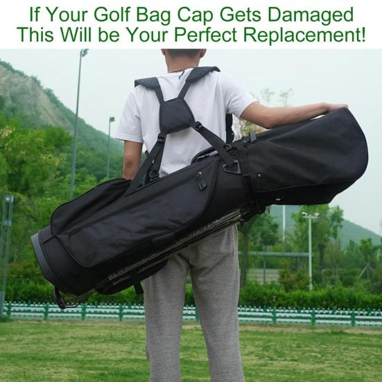 Golf Bag Rain Protection Cover Outdoor Waterproof Dustproof Golf Club Bag Coat Universal Adjustable Rain Cape for Stand Cart Bags