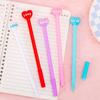 1pc Heart Shaped Gel Pens Teachers Gifts Cartoon Signature Pen Cute Gel Pen School Writing Pens Stationery Back To School Season