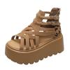 Fashion 2025 Designers Women Summer Sandals Open Toe 8CM Platform Wedge Sneakers Women Casual Shoes Beach Sandálias Das Mulheres