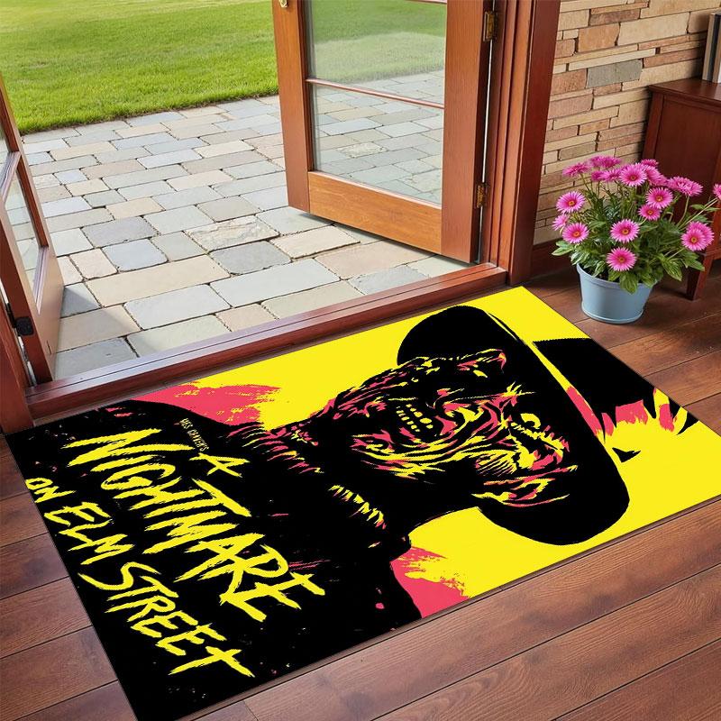 Crystal Velvet Rug Soft Non Slip Indoor Floor Mat Home DecorA Nightmare on Elm Street Freddy Krueger