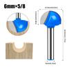 6mm Shank Round Nose Router Bit - Carbide Tipped Grooving Cutter for Woodworking, Edge Trimming & Decorative Carving