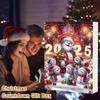 2025 Snowman Advent Calendar 24-day Christmas Countdown Calendar Acrylic Christmas Tree Countdown Decor for Kids