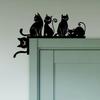 Metal Cat Door Sign Wall Decor Pet Lover Gift Holiday Home Art