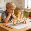 Interactive Physics Teaching Aid Wooden Suspension Bridge Model Craft Set For Science Experiment Classroom Demonstration
