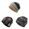 Vintage Style Pullover Cap With Printed Design For Casual Winter Outfits