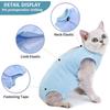Cat Recovery Suit for Abdominal Wounds Breathable E collar Alternative for Anti Licking Dog Pet