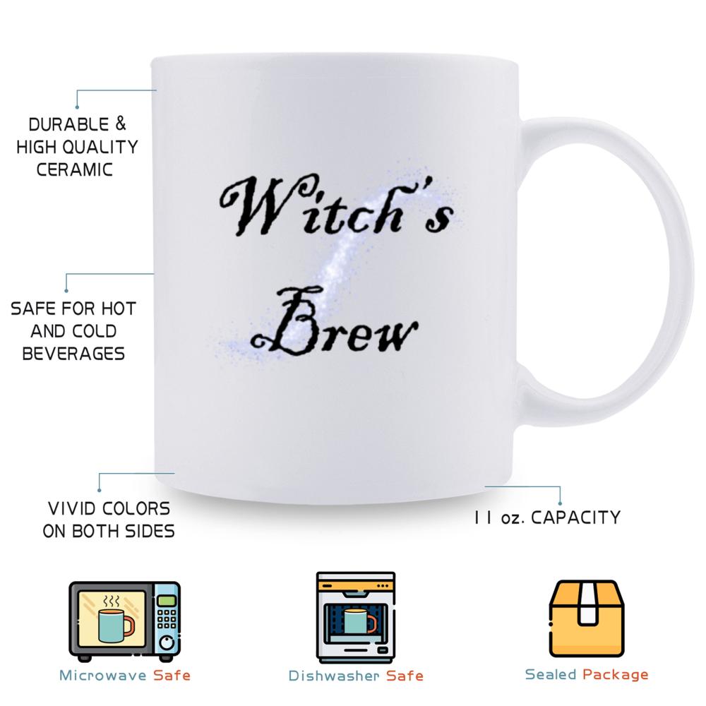 1pc 3A grade 11 oz witch's brew ceramic coffee mug for room Halloween decoration Birthday Christmas Holiday Perfect gift