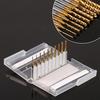 10pcs Titanium Coated End Mill Cemented Carbide CNC Milling Cutters Tools 1.0‑3.0mm