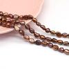 1String, Brown Natural Freshwater Pearls, Through Hole Nugget Pearl Beads, 7-8 Mm, for DIY Necklace Accessories, Jewelry Making, Women Gift, 36 Cm