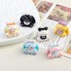 10pcs Cartoon DIY Resin Accessories, Three-dimensional Cute Bunny Desktop Ornaments