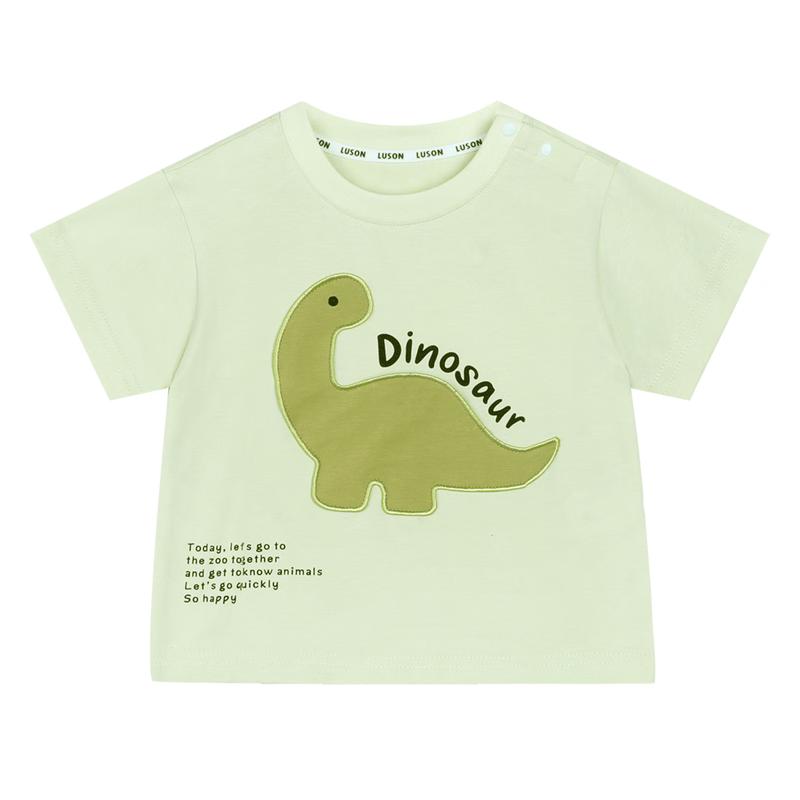 LUSON Baby Boy Cartoon Graphic Short Sleeve T-Shirt