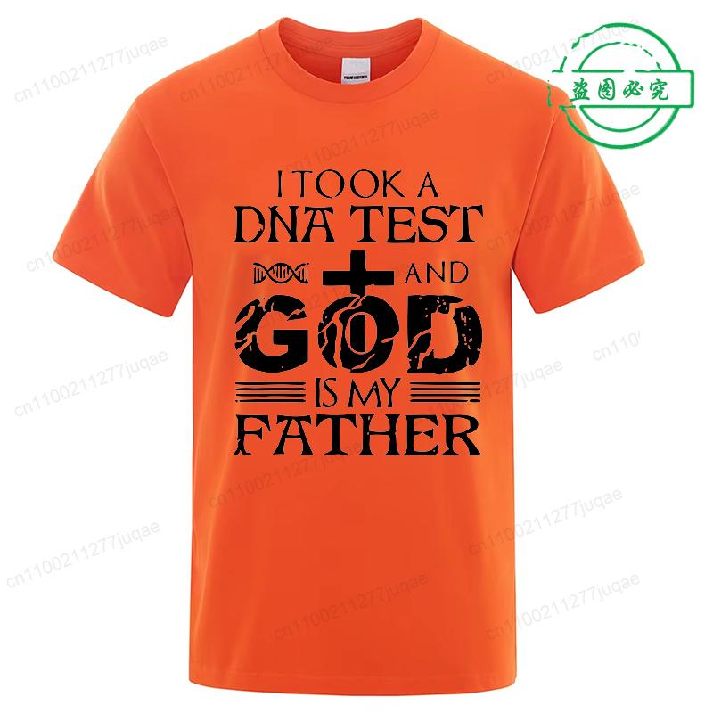 2025 Newest Fashion T-Shirt God Is My Father Jesus Summer T-Shirts Men's /Women's Short Sleeve Popular Tees Shirt Tops Unisex