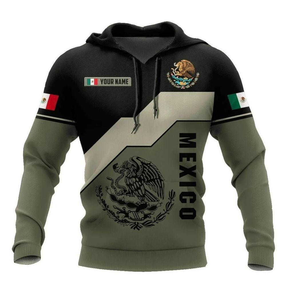 Sweat à capuche mexicain très populaire pour homme Sweat à capuche imprimé 3D Sweat à capuche décontracté pour le commerce extérieur