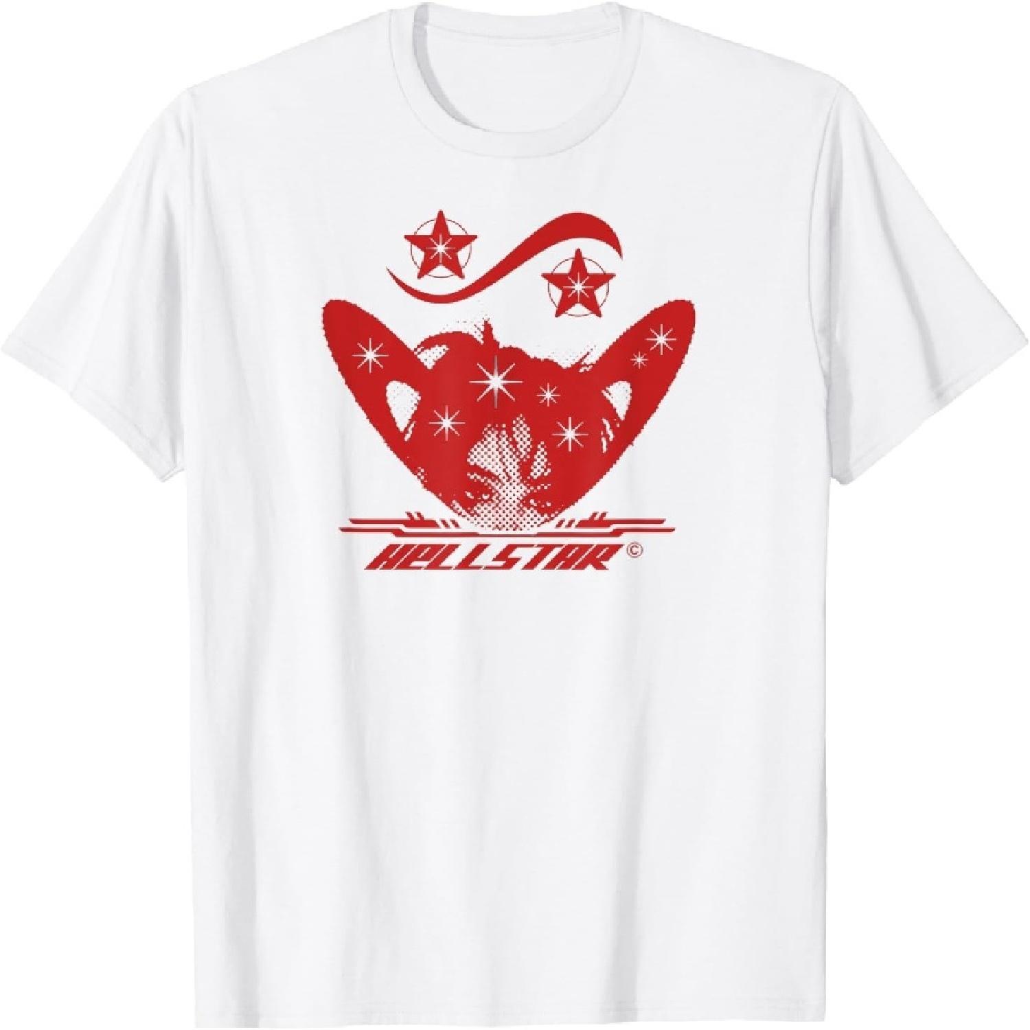 NeotoBatAO Y2K Hellstar - Смелая городская граффити-эстетика Футболка S белый