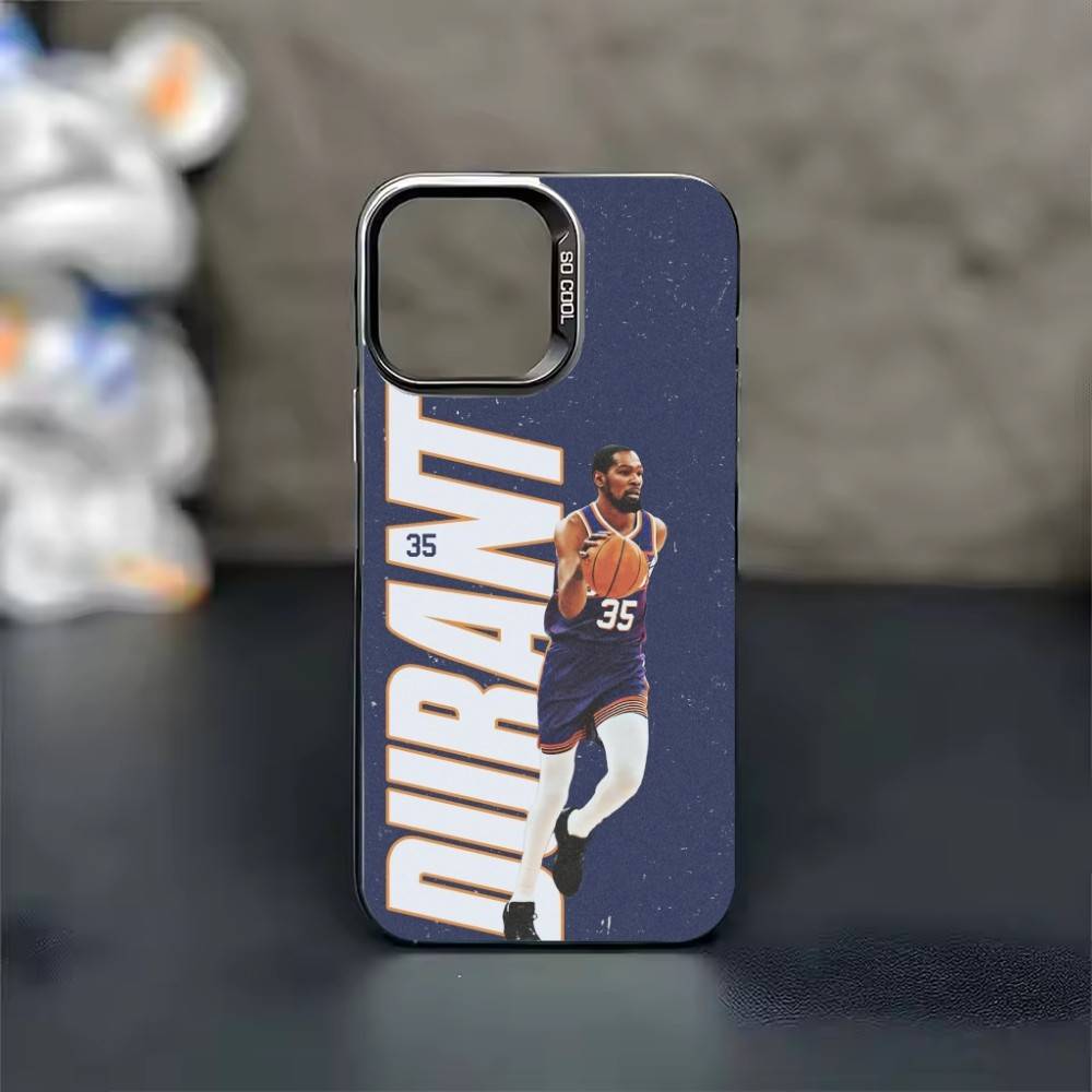 K-Kevin D-Durant 35 Phone Case For iPhone 17 16 15 14 13 12 11 Pro Max Plus Silver Candy Matte Cover