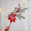 Home Decoration Simulation Red Berries DIY Accessories Christmas Cuttings  New Year