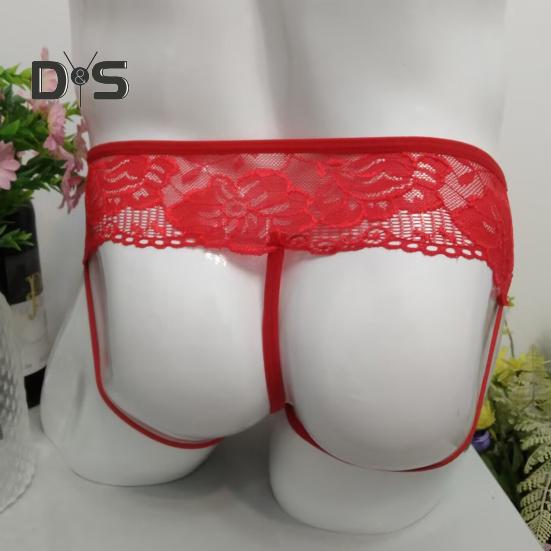 Pánské spodky vyhloubená krajka Tenké Jockstraps s nízkým pasem Váček Pánské kalhotky Gay Muži Noční klub Výkon Mužské kalhotky do ložnice Svatba Líbánky