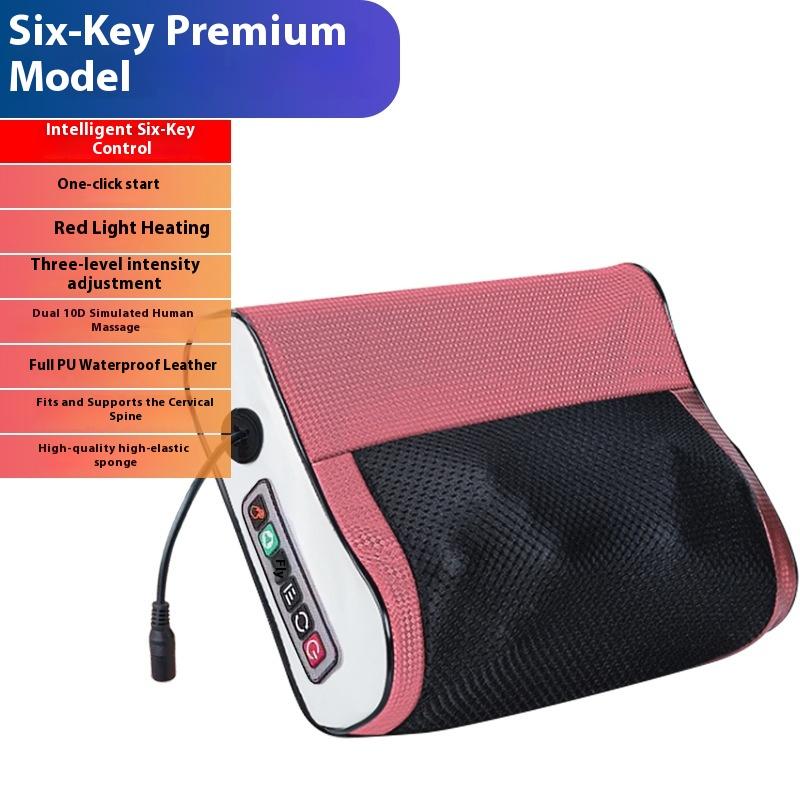 Massage Pillow Cervical Massager Neck Waist Multifunctional Electric Pillow Back Home Massage