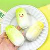 Fake Cabbage Stress Relief Toy, Anxiety Relieving Cabbage Squeeze Toy, Soft Stretchy Vegetable Fidget Toy, Portable Stress Ball Sensory Toy