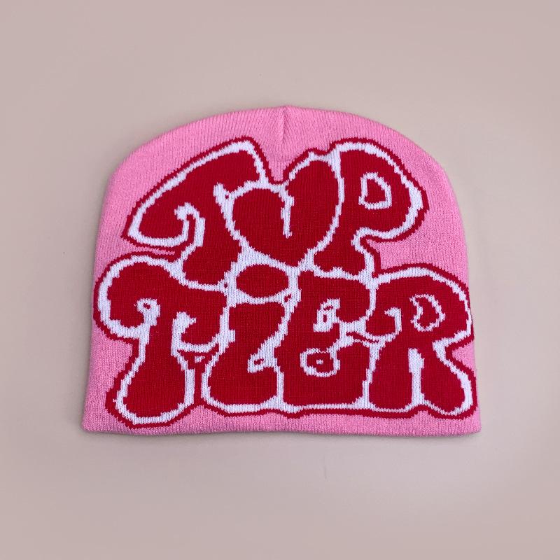 Love Letter Jacquard Knitted Hat For Men And Women Warm Street Hip Hop Pullover Hat