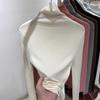 Maglione Dolcevita Lavorato a Maglia Slim-Fit da Donna - Primavera 2025 Top a Collo Alto a Maniche Lunghe Sovrapposto