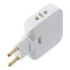 Plastic European Travel Plug Adapter White Ultrathin 180 Rotatable Sockets Copper One To Multiple Plug Converter Electrician