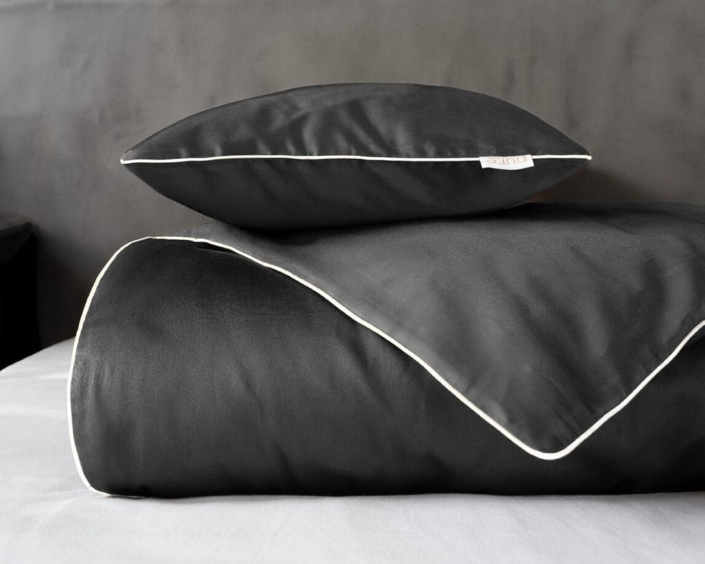 Pure Cotton Bedding Set 140x200 Grey Premium