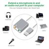 GOOJODOQ 7,1 tarjeta de sonido USB externa Jack 3,5mm Adaptador de Audio USB auricular micrófono tarjeta de sonido para Macbook ordenador portátil PC ZH