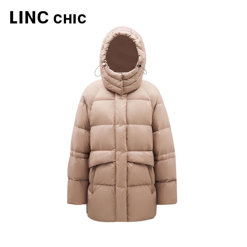 Jinyujie Women's Winter Mid-length Maillard Puffer Down Jacket