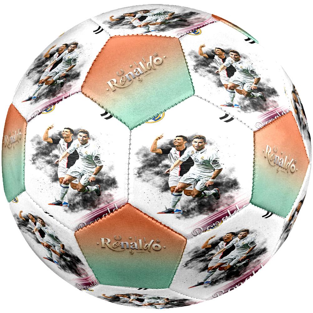 Ronaldo's Football Legend Celebration Size 5 Football Machine Sewn Indoor/Outdoor Universal Football Soccer Accessory